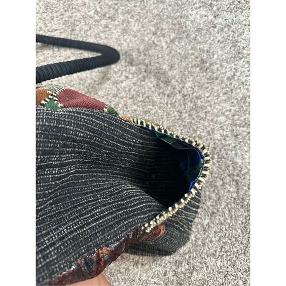 vintage handmade quilted patchwork textured large tote bag purse boho multi - Picture 12 of 12